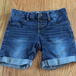High waisted jean shorts!